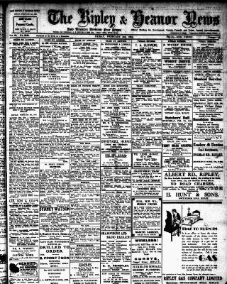 cover page of Ripley and Heanor News and Ilkeston Division Free Press published on February 2, 1934