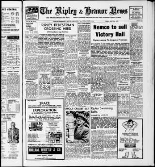 cover page of Ripley and Heanor News and Ilkeston Division Free Press published on June 18, 1971