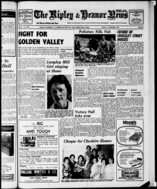 cover page of Ripley and Heanor News and Ilkeston Division Free Press published on September 17, 1976