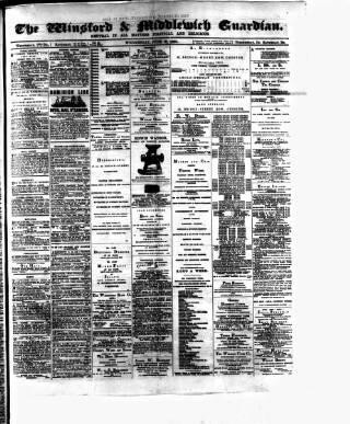 cover page of Winsford & Middlewich Guardian published on June 18, 1890