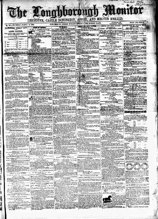 cover page of Loughborough Monitor published on March 19, 1863