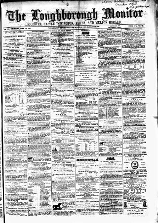 cover page of Loughborough Monitor published on June 18, 1863