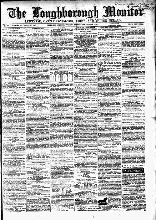 cover page of Loughborough Monitor published on September 17, 1863
