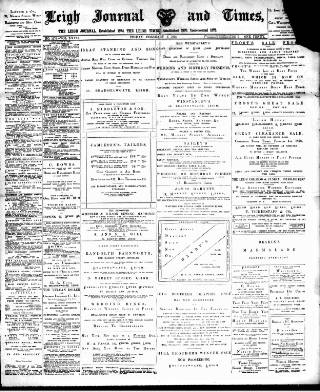 cover page of Leigh Journal and Times published on February 4, 1898