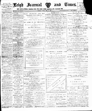 cover page of Leigh Journal and Times published on February 25, 1898