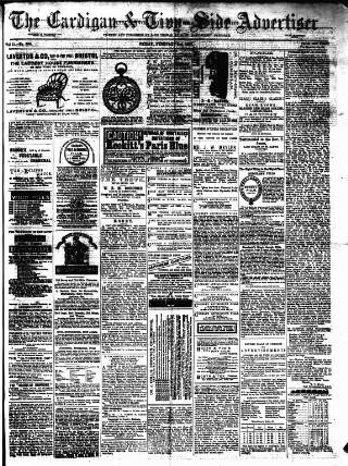 cover page of Cardigan & Tivy-side Advertiser published on February 2, 1877
