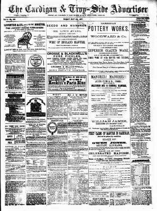 cover page of Cardigan & Tivy-side Advertiser published on May 4, 1877