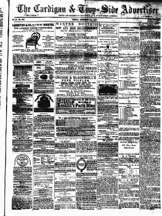 cover page of Cardigan & Tivy-side Advertiser published on December 14, 1877