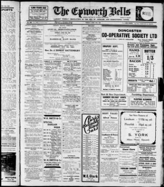 cover page of Epworth Bells, Crowle and Isle of Axholme Messenger published on June 18, 1937
