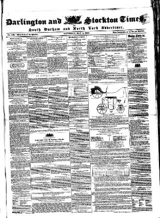 cover page of Darlington & Stockton Times published on May 4, 1850