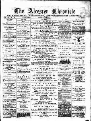 cover page of Alcester Chronicle published on May 2, 1891