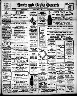 cover page of Hants and Berks Gazette and Middlesex and Surrey Journal published on June 18, 1910