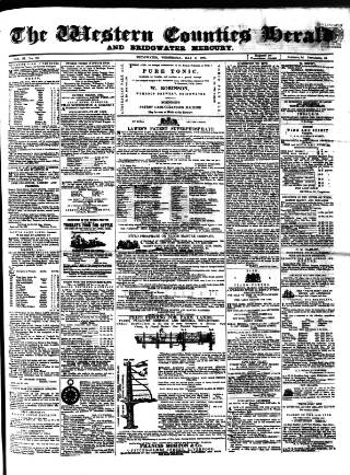 cover page of Bridgwater Mercury published on May 2, 1860