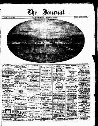 cover page of Rhyl Journal published on February 2, 1878