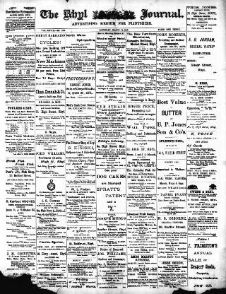 cover page of Rhyl Journal published on March 13, 1897