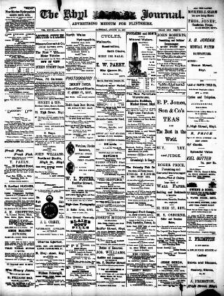 cover page of Rhyl Journal published on August 21, 1897
