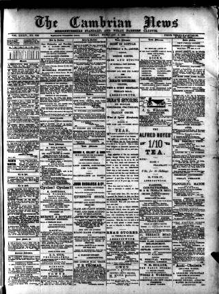 cover page of Cambrian News published on February 2, 1894