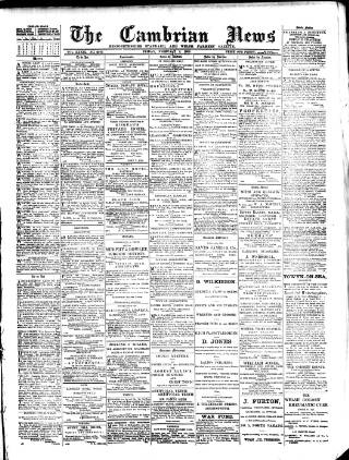 cover page of Cambrian News published on February 2, 1900