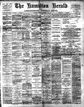 cover page of Hamilton Herald and Lanarkshire Weekly News published on November 2, 1894