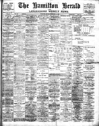 cover page of Hamilton Herald and Lanarkshire Weekly News published on September 17, 1897