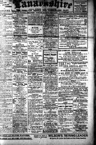 cover page of Hamilton Herald and Lanarkshire Weekly News published on March 19, 1910