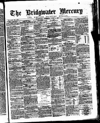 cover page of Bridgwater Mercury published on April 4, 1877