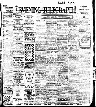 cover page of Dublin Evening Telegraph published on March 19, 1913