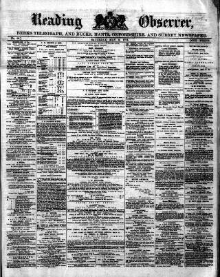 cover page of Reading Observer published on May 2, 1874