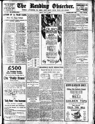 cover page of Reading Observer published on May 4, 1923