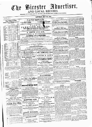 cover page of Bicester Advertiser published on May 2, 1857
