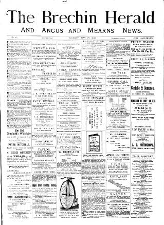 cover page of Brechin Herald published on May 27, 1890