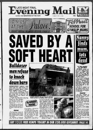 cover page of Birmingham Mail published on May 4, 1993