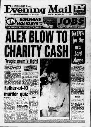 cover page of Birmingham Mail published on February 2, 1994