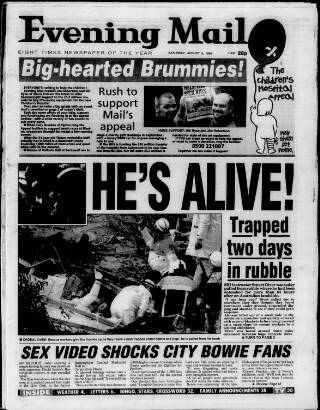 cover page of Birmingham Mail published on August 2, 1997
