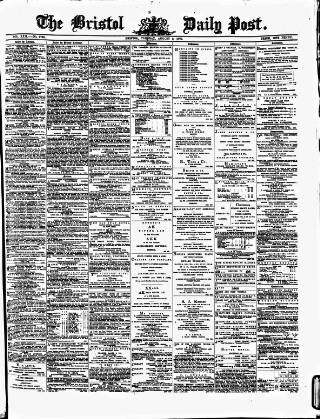 cover page of Bristol Daily Post published on August 2, 1870