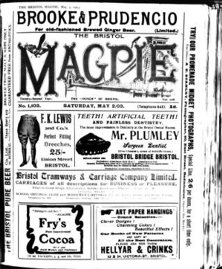 cover page of Bristol Magpie published on May 2, 1903