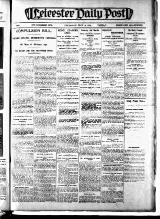 cover page of Leicester Daily Post published on May 4, 1916