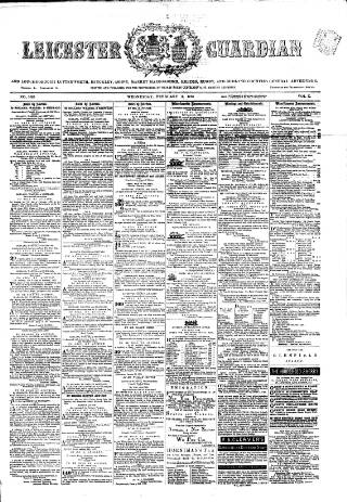 cover page of Leicester Guardian published on February 2, 1870