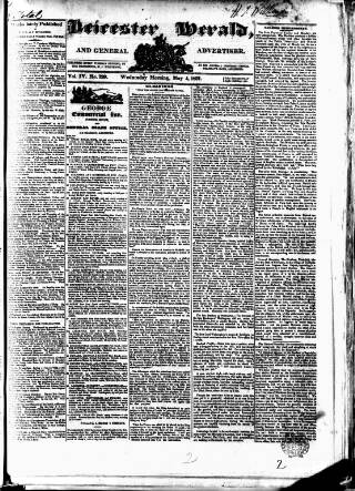cover page of Leicester Herald published on May 4, 1831