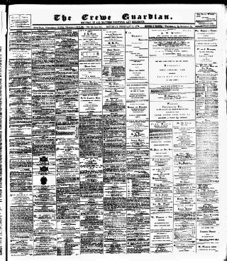 cover page of Crewe Guardian published on February 2, 1901