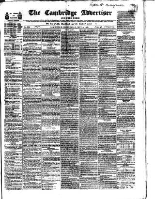 cover page of Cambridge General Advertiser published on May 4, 1842