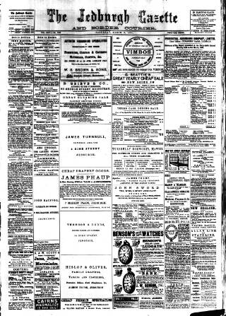 cover page of Jedburgh Gazette published on March 19, 1898