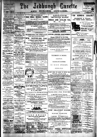 cover page of Jedburgh Gazette published on November 2, 1901