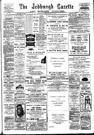 cover page of Jedburgh Gazette published on September 17, 1904
