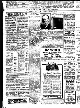 cover page of Jedburgh Gazette published on March 19, 1920