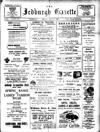cover page of Jedburgh Gazette published on May 4, 1951