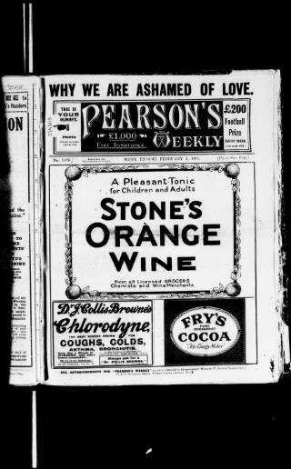 cover page of Pearson's Weekly published on February 2, 1918