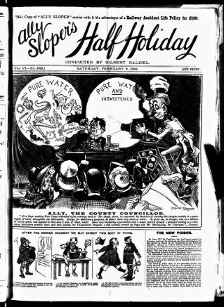 cover page of Ally Sloper's Half Holiday published on February 2, 1889