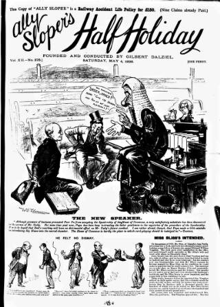 cover page of Ally Sloper's Half Holiday published on May 4, 1895