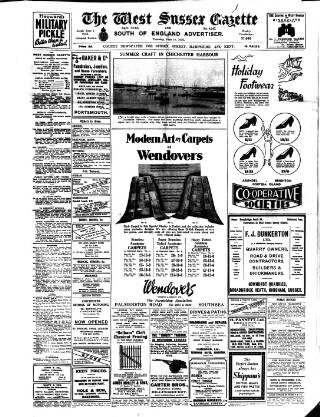 cover page of West Sussex Gazette published on June 18, 1936